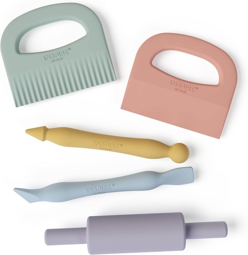 Silicone playdough tools set - silicone,