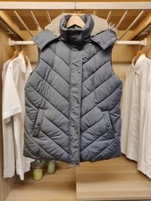 FAT FACE UK 14 GREY GILET COAT