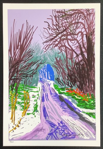 David hockney hand signed - hockney,