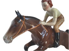 Beswick Girl Over Fence In