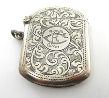 Early Twentieth Century Sterling Silver Vesta Case