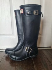 Jimmy Choo x Hunter Womens Black Rain Wellies Wellington Boots Leopard Print UK4