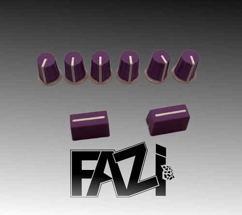 Purple knobs 2xfader - purple, +
