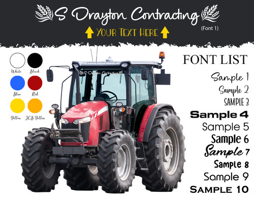 Custom tractor farm sunstrip - custom,