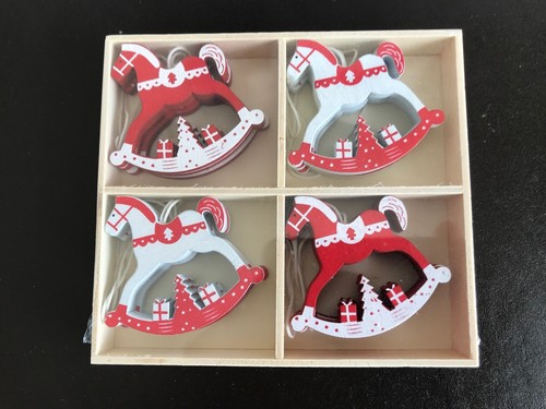 Christmas rocking horses box - christmas,