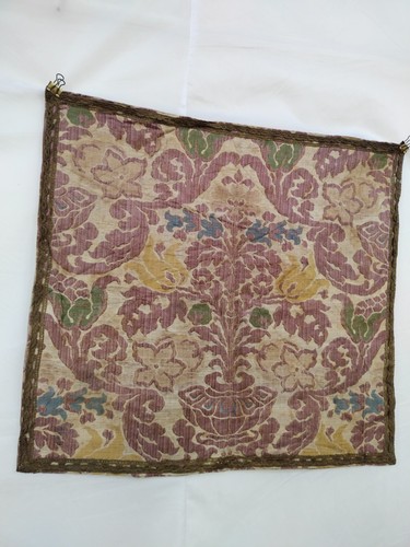 Antique french silk brocade - french,