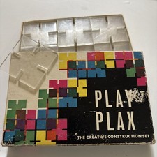 Vintage CLEAR Play Plax Trendon Ltd Designed By Patrick Rylands Construction Set