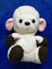 MOTHERCARE Vintage Lamb Soft Toy Plush & Bell In Ear 10 Sitting Collectible VGC