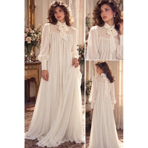 Vintage cream long - long, dressing