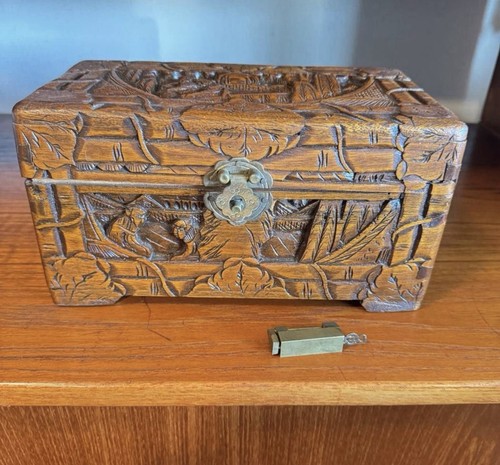 Antique chinese camphor chest - chinese,
