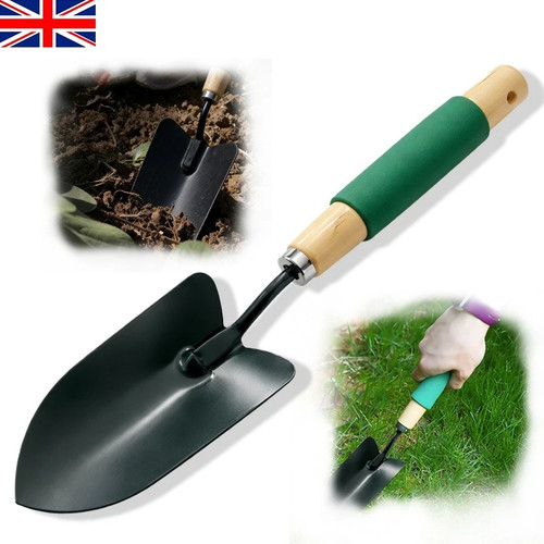Hand trowel with - cushion, grip