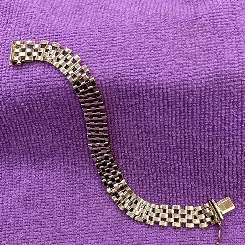 9ct gold bracelet - gold,