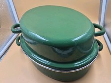 Vintage 1940s/50s enamel oval