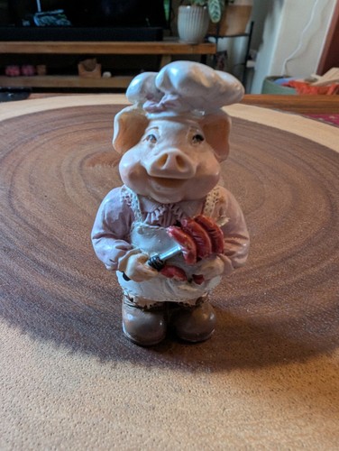 Little pig with sausages - little,