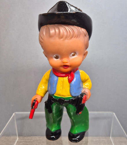 Vintage rubber cowboy - rubber, squeaker