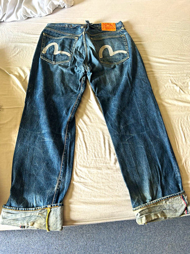 Vintage evisu indigo genes - vintage,