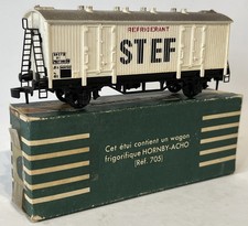 Green Boxed Vintage Hornby Acho 705 OO Gauge STEF Refrigerated Wagon French