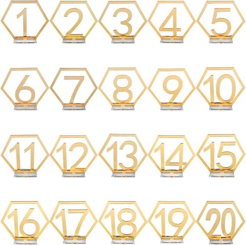 Wedding table numbers 20 - numbers, 1-20