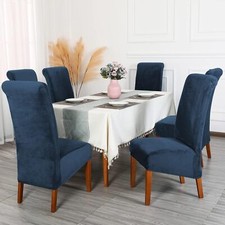 Stretch velvet dining chair - xl,