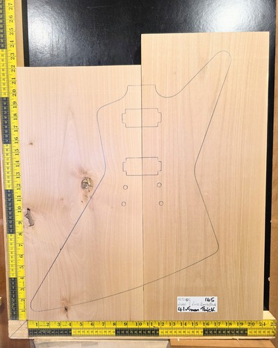 Red alder guitar - alder, blank