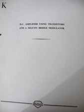 TECHNICAL  MANUAL MULLARD DC AMPLIFIER USING TRANSISTOR & SILICON BRIDGE MOD