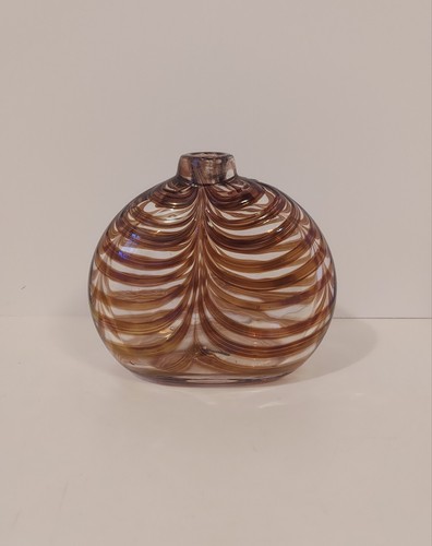 Art glass vase bottle pulled - vase,
