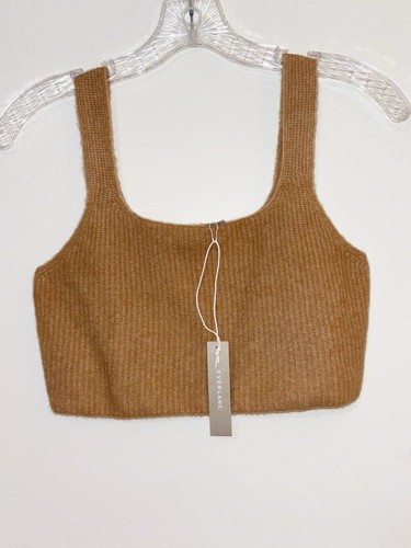 Everlane tan cropped tank top - everlane,