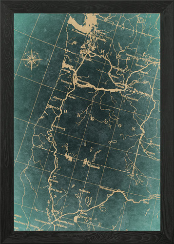 Old pacific northwest map - old,