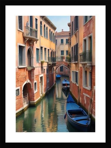 Intimate venice canals framed - venice,