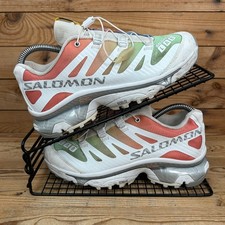 Salomon Trainers Womens Size UK 4 XT 4 Green Ash Coral Hiking Trail Shoes SLAB