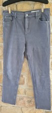 RJR John Rocha Brooke High Waist Slim Size 16 Grey Stretch Jeans