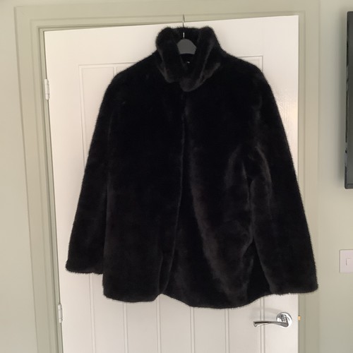 Ladies faux fur black - ladies,
