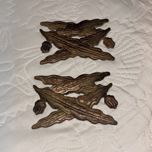 Antique bronze leaves ornate - bronze,