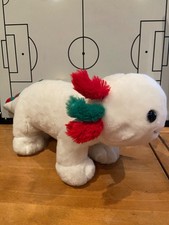 Axolotl White Christmas Plush Build a Bear BAB Festive Edition with Sounds 18"