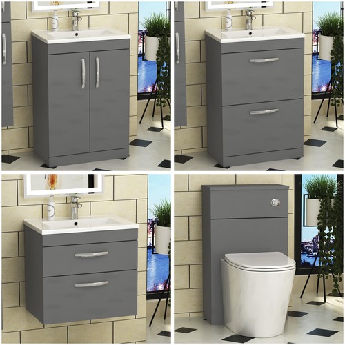 Bathroom vanity unit basin - unit,