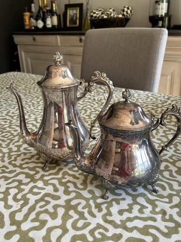Vintage epns teapot and coffee - vintage,