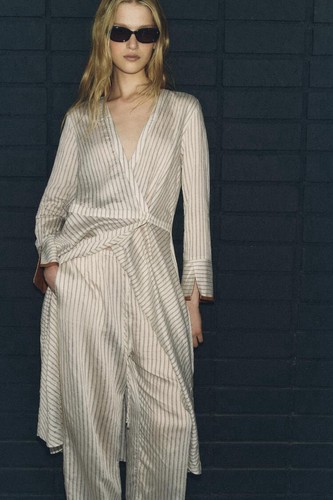 Zara woman ord set - woman, stripe