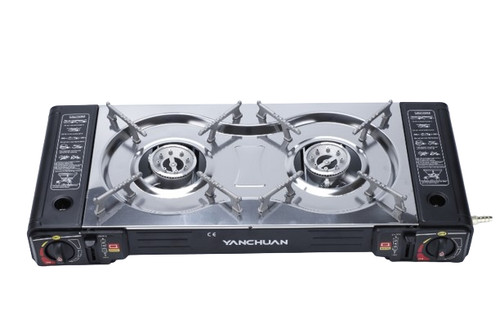 Portable double burner gas - double,