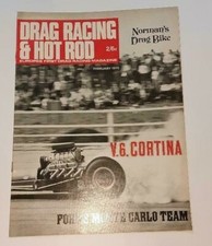  Extremely Rare &, Collectible February 1970 UK Drag Racing & Hot Rod Magazine