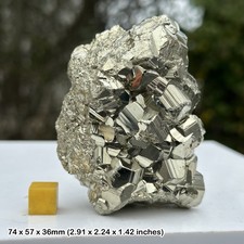 A-grade pyrite crystals - spiritual healing crystal stone - certified