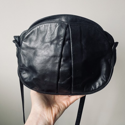 Enny round crossbody - bag, black