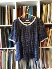 Toast Indigo And Cream Top
