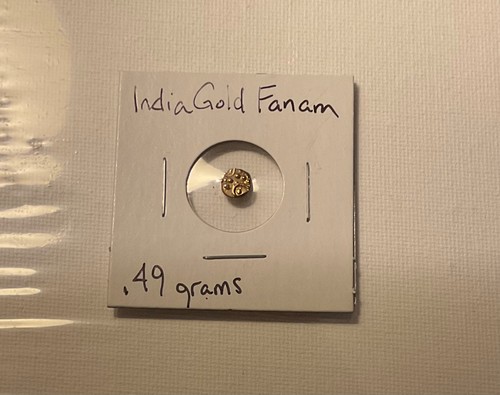 India gold fanam small coin - india,