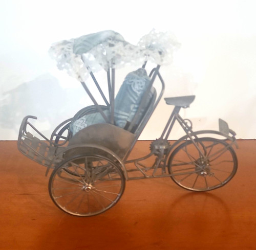 Metal tricycle rickshaw - metal,
