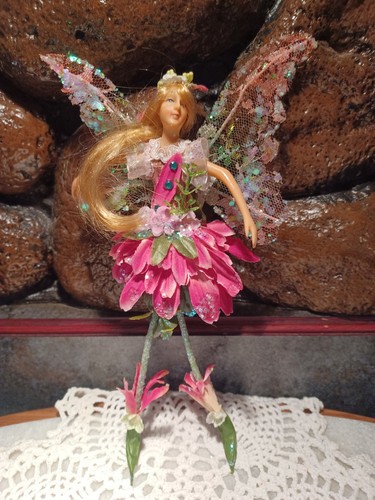 Victorian pink woodland fairy - pink,