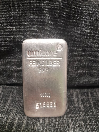 Umicore silver bullion bar 1kg - umicore,