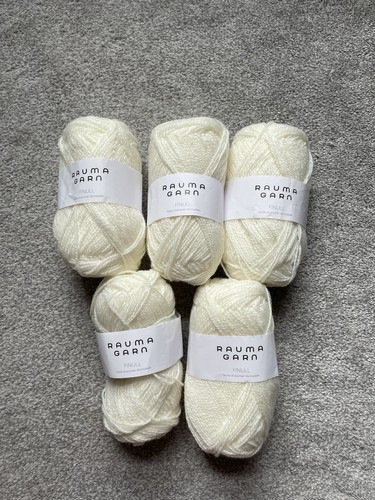 Rauma garn finull yarn cream - rauma,