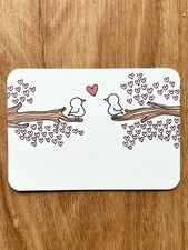 ACEO Original Art Love Birds