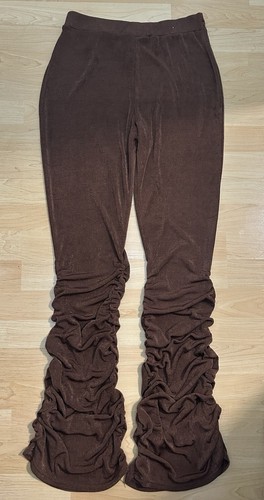 Prettylittlething brown slinky - brown,