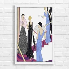 Elegant 1920s Fashion Ladies Canvas Print Large Picture Wall Art
